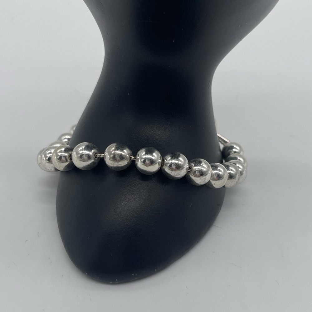 Chaps Elegant Silver Tone Balls Bracelet - Picture 3 of 4